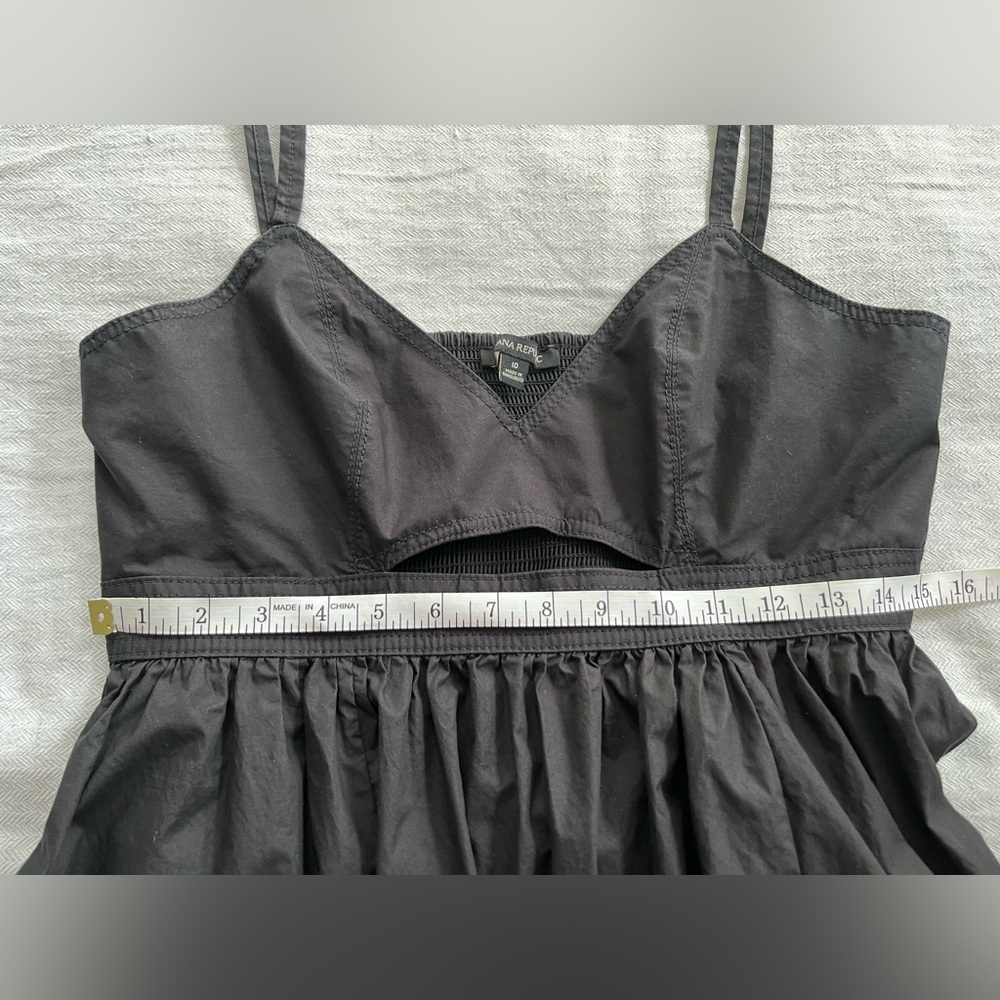 Banana Republic Black Cotton Isa Women's Dress Size 10 - Picture 10 of 11